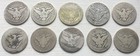 10 Coin Barber Half Dollar Lot 90  Silver Cull Slick  5 Face 1 2 Roll Liberty P