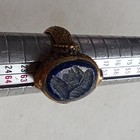 Very Rare Ancient Amazing Ring Bronze Antique Engraved Authentic Genuine