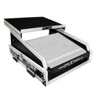 Prox 2u Rack X 13u Top Mixer Dj Combo Flight Case W Laptop Shelf
