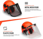 Forestry Safety Helmet And Hearing Protection System  Orange