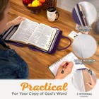 Fashion Vegan Leather Purse Style Bible Cover For Women  Strength   Dignity G   