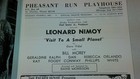 Leonard Nimoy  Mr  Spock  Rare Stagebill From 1968 - Vintage Star Trek