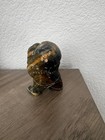 Vintage Canadian Eskimo Art Inuit Carved Soapstone 5 1 4  Eskimo W seal   Signed