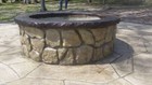 Concrete Fire Pit   Seat Wall Form Liner - Boulder Face  short-57 l 
