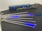 12x  Led Meteor Shower Rain Lights 30cm  8 Led String Light Xmas Decor Blue