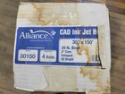 4pc Alliance 30150 Cad Inkjet Paper Roll 30  X 150  Untaped 92 Bright 2  Core