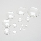 6mm-50mm Crystal Clear Round Cabochon Flat Glass Dome Tile Jewellery Making Diy