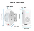 Indoor Outdoor 110db Wireless Motion Sensor Chime Security Alarm Alert System