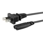 2 Prong Power Cord 5ft C7 2-slot Cable For Ps5 Ps4 Xbox Tv Samsung Tcl