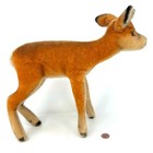 Steiff Doe Deer 1960s Mohair Plush 28cm 11in Squeaker No Id Vintage