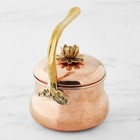 Ruffoni Historia Hammered Copper Tea Kettle With Lotus Knob  3-qt - Hot - Sale