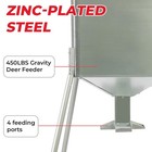 Steel 450lb Gravity Feeder Zinc-plated For Deer Turkey Big Wild Game Hunting