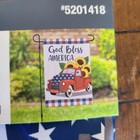 Style Selections Garden Flag   12 5 x18   God Bless America -double Sided New