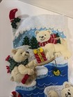 Finished Bucilla Stocking Polar Bear Buddies Felt Kit 89465e Completed Fishing