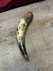 18th 19th Century 1700s 1800s Revolutionary War Era  Powder Horn Folk Art