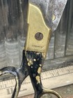 Vintage 1900s Tailors Shears Ridgely  Brass Handles Dressmaker Denim Scissors