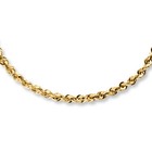 14k Solid Yellow Gold Necklace Rope Chain 16   18  20  22  24  26  28  30  2mm