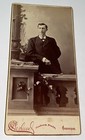 Rare Antique Victorian American Id d Gent  John Q  Ormiston  Ny Cabinet Photo 