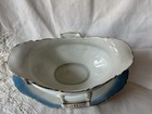 Rare Antique Victoria Austria Limoges Fish   Shell Pattern Gravy Boat dish