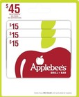 Physical Gift Card Multipack 3 X 15 Dollars 45 Total In Store And Online