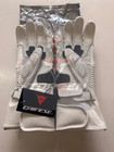 Dainese Druid 3 Inspired Racing White Leather Gloves - All Sizes Available - Ce