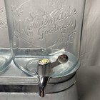 Pioneer Woman 1 Gallon Clear Glass Beverage Drink Dispensers W  Stand Ice Bucket