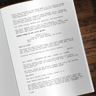 Dexter Pilot Script Autograph Signed Reprints- Dexter Tv Show Michael C Hall