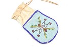 Atq Plateau Nez Perce Native American Geometric Full Beaded Purse Flat Bag Pouch