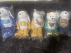 Plush Bear Limited Treasure Bear Lot Of 5 State Collectible  Bears W  State Coin