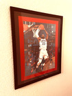 Lebron James Philadelphia 76ers Nba Abstract Art Print-framed