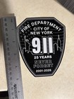 Fdny 9 11 25 Years Commemorative Sticker Never Forget Firefighting   Rescue