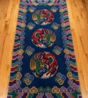 Hand Knotted Antique Dragon   Phoenix Indo Tibetan Traditional 3x6 Wool Area Rug