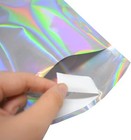 100 Pack 6 49x9 06 1 57 Inch Holographic Metallic Poly Mailers Self Sealing Pack