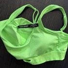 Victorias Secret Sports Bra Medium Green Ultimate Padded Pullover Logo Athletic