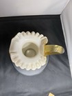 Fenton Honey Gold Diamond Optic Cased Overlay Pitcher -bill Fenton-free Shipping