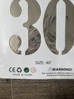 40  Large Foil Number Balloons Float Helium Silver  Aluminum Foil Number 30 30th
