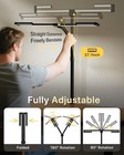 Led Desk Lamp With Clamp Remote Adjustable 4-segment Bar 1800lm