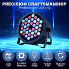 2pack 36 Led Rgb Stage Lighting Par Light Dmx Beam Party Dj Disco Lights