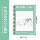 Dstelin 7 5 X 5 1 Inch Mini Hardcover Sketchbook Set  2-pc  Green   Pink