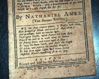 Rare 18th Century American Colonial 1767 Nathaniel Ames Boston Pocket Almanac