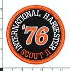 1976 International Harvester Scout Ii Embroidered Patch Black orange Iron sew-on