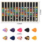 Augsun 2pcs Guitar Fretboard Stickers With 10 Picks For Beginner Learning