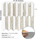 Vamos Peel And Stick Backsplash Seamless Tile For Kitchen And Bathroom white And