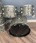 1970s Slingerland 8 Pc Light Blue Pearl Drum Set