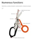 Emergency Trauma Shears  Medic Emt Heavy  Duty Multi Purpose Shears Blk Orange
