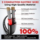 Durable 2 Conductor 16 Awg Wire - 100ft Pvc Insulated For Automotive   Marin