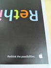 Apple Computers Rethink - Upside Down  Vintage Advertisement Poster 2006 Rare