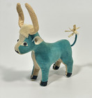 Vintage Dakin Dream Pets   Blue Standing Bull   Japan 60s