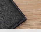 Genuine Leather Men   s Wallet Rfid Blocking Slim Bifold Card Holder Wallet Black