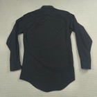 Vintage Sears Roebuck Black Fitted Button Down Shirt Mens 15 32-33 Usa Made 70s